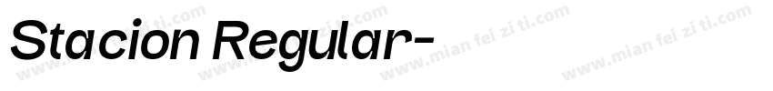 Stacion Regular字体转换